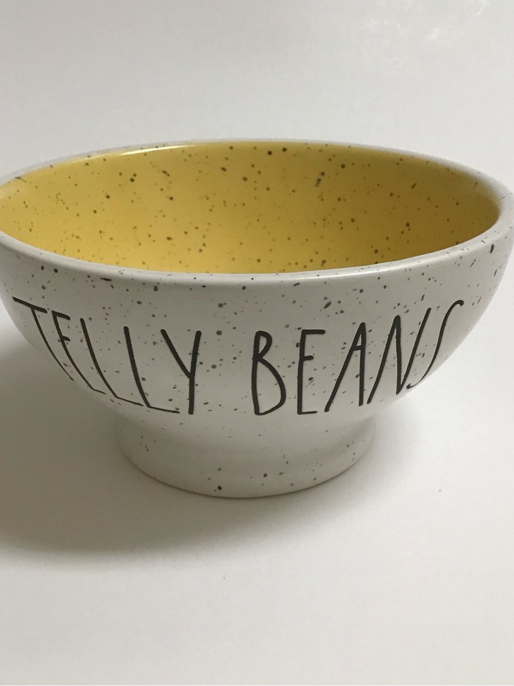 Rae Dunn Jelly Beans Yellow Speckled Bowl Artisan Collection Magenta 181 Easter